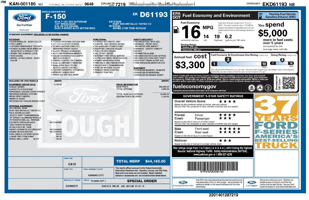 2014 Ford F-150 XL