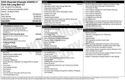 2026 Chevrolet Silverado 3500 HD LT