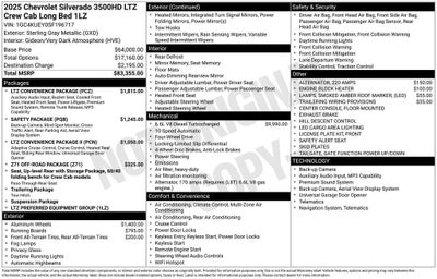 2025 Chevrolet Silverado 3500 HD LTZ
