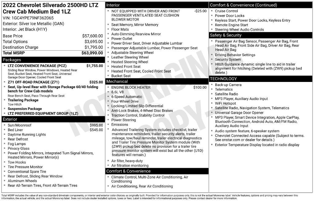 2022 Chevrolet Silverado 2500 HD LTZ