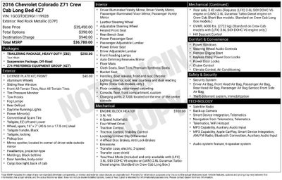 2016 Chevrolet Colorado 4WD Z71