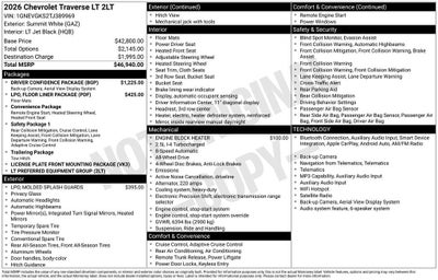 2026 Chevrolet Traverse LT