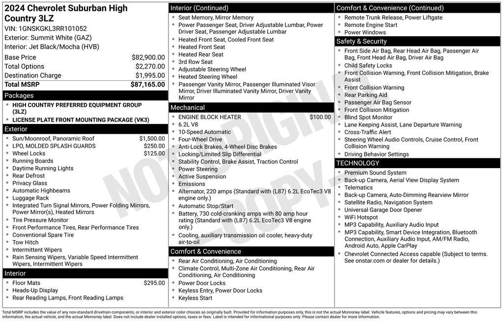 2024 Chevrolet Suburban High Country