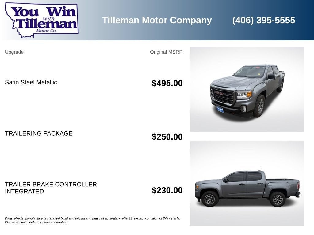 2022 GMC Canyon AT4 - Cloth