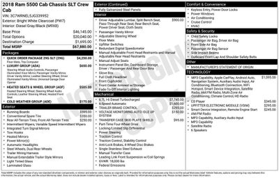 2018 RAM 5500 Chassis Cab SLT