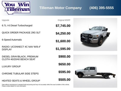 2018 RAM 5500 Chassis Cab SLT
