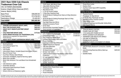 2021 RAM 5500 Chassis Cab Tradesman