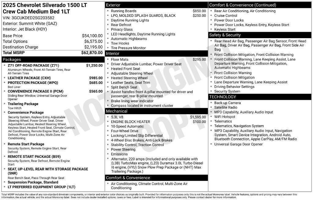 2025 Chevrolet Silverado 1500 LT