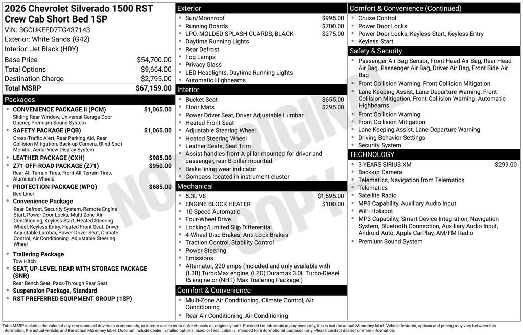 2026 Chevrolet Silverado 1500 RST