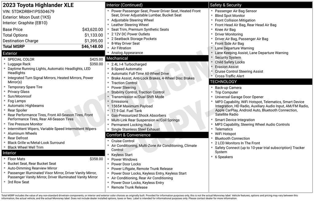 2023 Toyota Highlander L